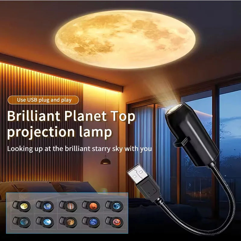 Transform your space instantly with this 5V USB direct plug-in projection light. Perfect for bedrooms, Halloween, Christmas, parties, or cozy nights, it creates stunning ceiling and wall projections in seconds.

🔹 Easy USB