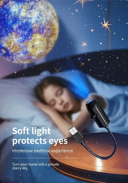Transform your space instantly with this 5V USB direct plug-in projection light. Perfect for bedrooms, Halloween, Christmas, parties, or cozy nights, it creates stunning ceiling and wall projections in seconds.

🔹 Easy USB
