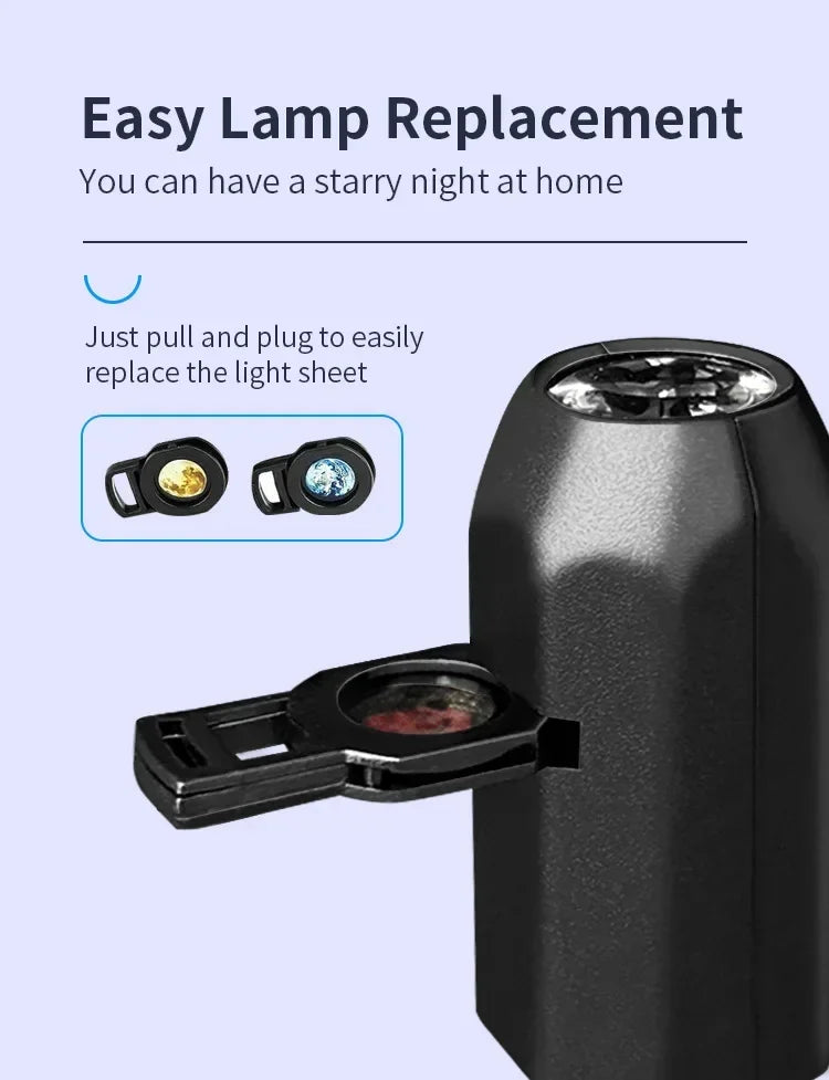Transform your space instantly with this 5V USB direct plug-in projection light. Perfect for bedrooms, Halloween, Christmas, parties, or cozy nights, it creates stunning ceiling and wall projections in seconds.

🔹 Easy USB